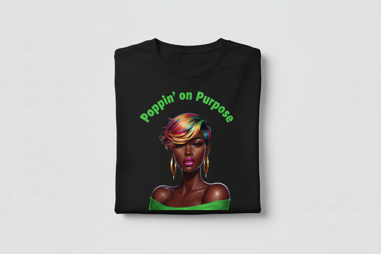 She's Poppin On Purpose T-Shirt