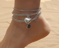 DOUBLE LAYER ANKLE BRACELET