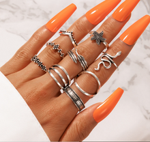 Load image into Gallery viewer, All In  Stackable (9) Ring Set |S002
