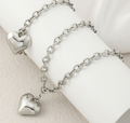 LOVABLE HEARTS NECKLACE AND BRACELET SET