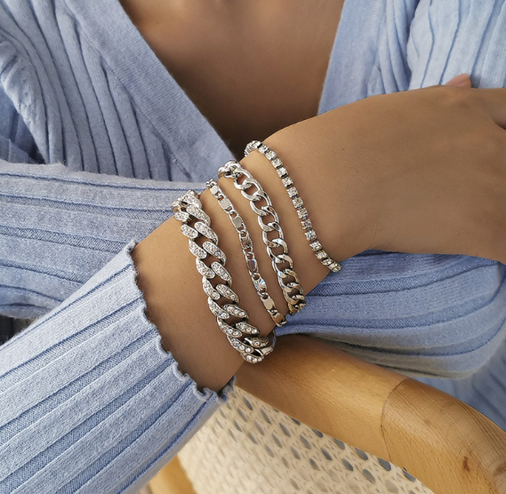 4 Piece Sparkle Bracelet