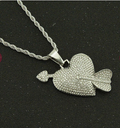 ALL ABOUT LOVE N DIAMOND HEART NECKLACE