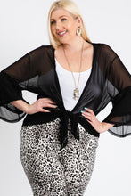 Load image into Gallery viewer, 2 COLORS| Plus Size | Ruffle Sleeve Open Cardigan
