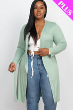 Load image into Gallery viewer, 3 COLORS | PLUS SIZE | Long Sleeves Belted Cardigan
