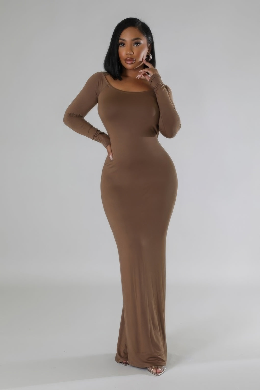 4 COLORS | All About The Sophistication Long Sleeve Stretch Dress
