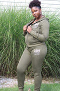 LOVE GIRL  HOODIE/JOGGER SET  |  SIZE UP ONE SIZE - spazz26