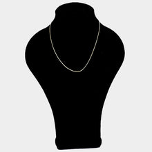 Load image into Gallery viewer, 18 INCH, 1.4MM-GOLD PLATED SNAKE CHAIN NECKLACE
