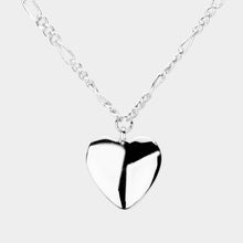 Load image into Gallery viewer, SILVER HEART PENDANT NECKLACE

