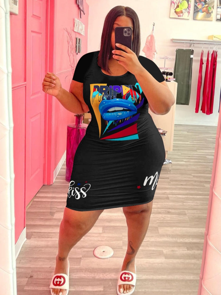 SHAPE MAKER MIDI DRESS